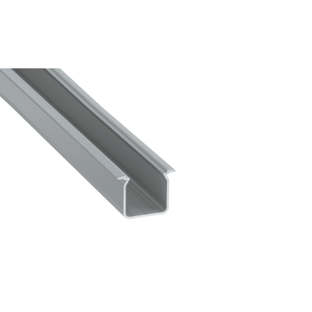 Perfíl Aluminio KIMERA-"SKAGEN" Anodizado Plata con Difusor Opal , Tapones y Clips Sujección 2,02M
