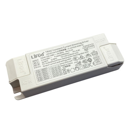 Driver Lifud 30W Salida: 9-42V 400-750mA Dimable Leading/ Trailing edge IP20