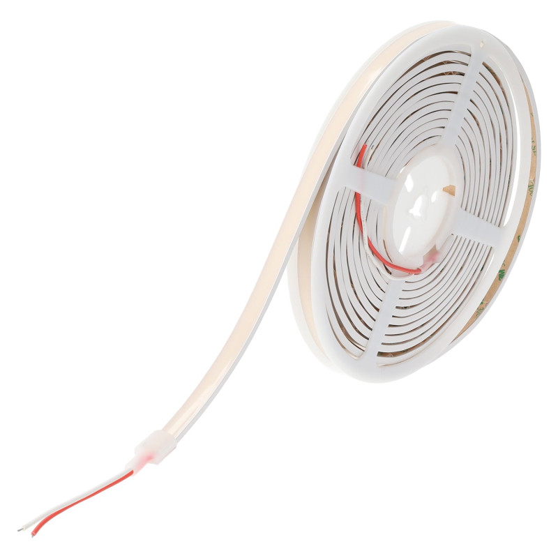 Tira Flexible LED Corte Libre 12W/M 24VDC COB 528 Leds/M 1400Lm/M  IP65 6000ºK 5 Metros