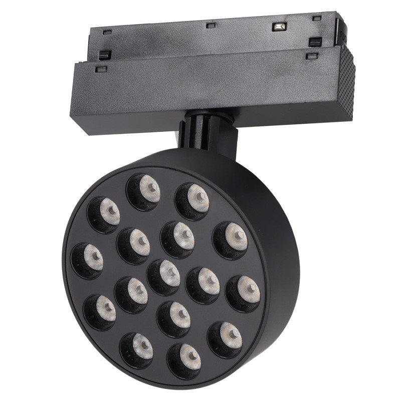 Luminaria LED Magnética para Carril 16W Ø97mm 90Lm/W CCT (Tonalidad Luz Ajustable)