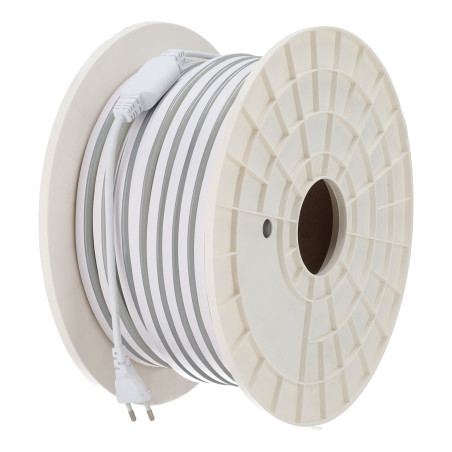 Tira Flexible LED 10W/M 220VAC 120LEDs/M SMD2835 IP65 6000ºK 50 Metros