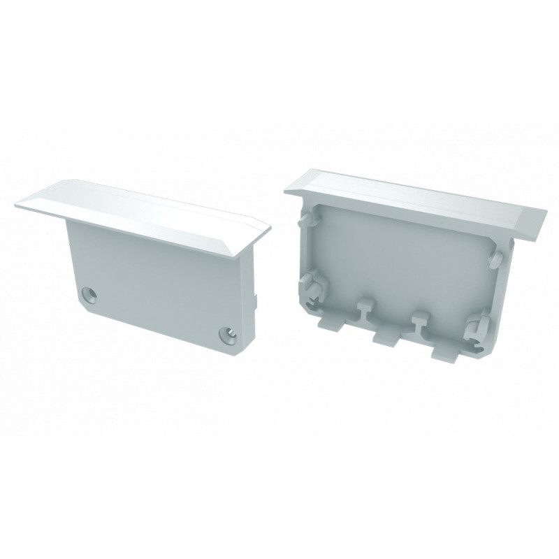 Tapón Final Perfíl Tipo INSO - Plastico - Blanco