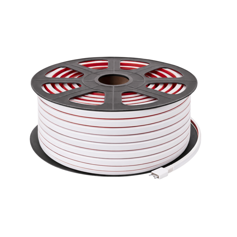 Tira Flexible LED 12W/M 230VAC 286LEDs/M SMD2025 1800Lm/M IP65 6000ºK 50 Metros