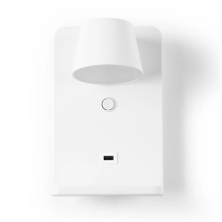 Aplique de pared para lectura con puerto USB "Lumo"6W Base carga inalámbrica