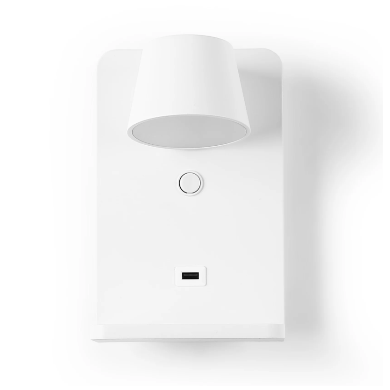 Aplique de pared para lectura con puerto USB "Lumo"6W Base carga inalámbrica