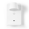 Aplique de pared para lectura con puerto USB "Lumo"6W Base carga inalámbrica