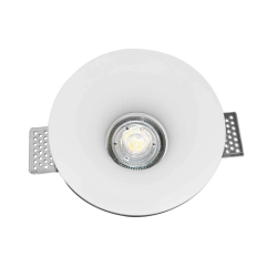 Aro downlight empotrable redondo de Escayola GU10 "Aurea"