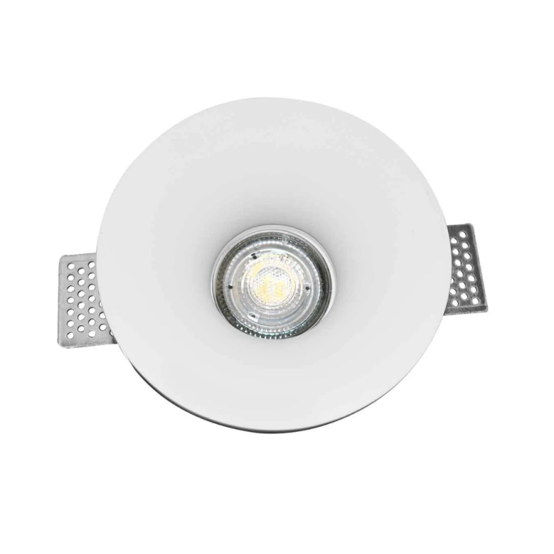 Aro downlight empotrable redondo de Escayola GU10 "Aurea"