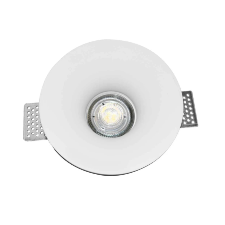 Aro downlight empotrable redondo de Escayola GU10 "Aurea"