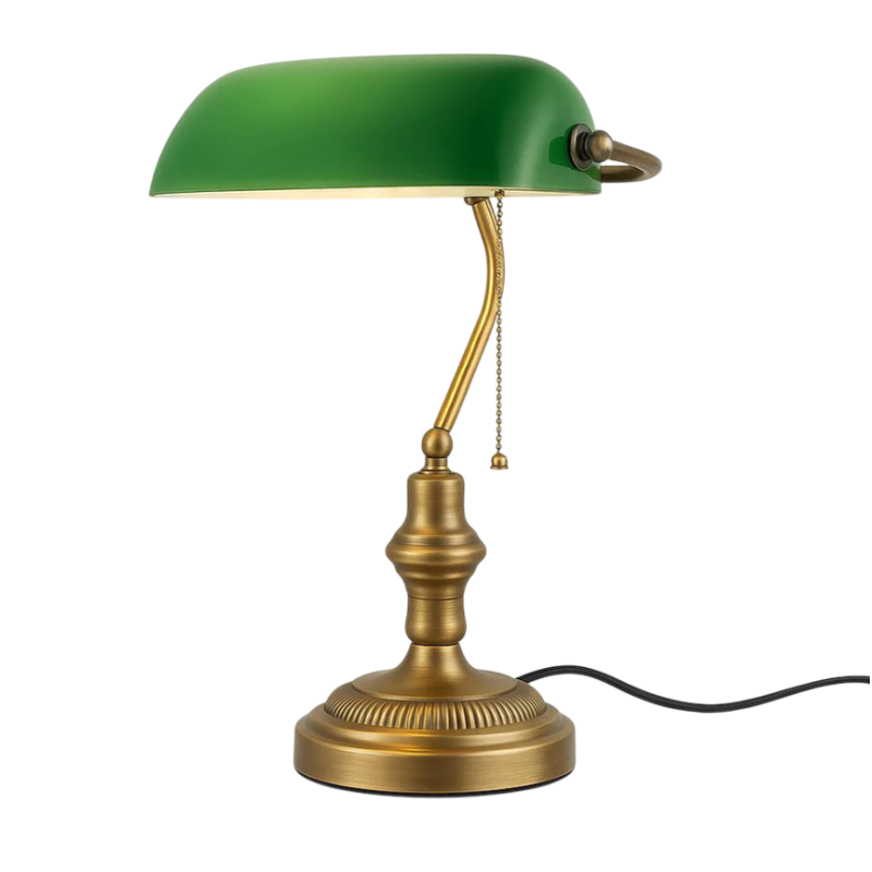 Lámpara de mesa vintage "Banker"