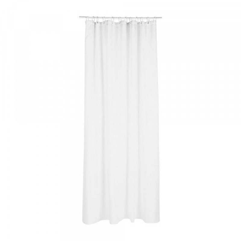 Cortina para Baño Polyester Blanca [E3-01785]