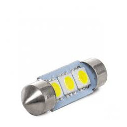 Bombilla LEDs Festoon 3 X Alta Luminosidad 36Mm - Blanco