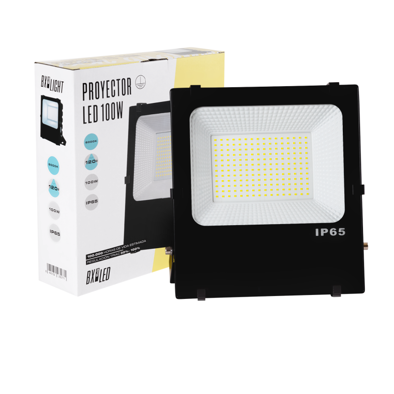 Proyector Led -  Foco  100W IP65 6000 K Reg. TRIAC [BX3-HVFL100W-FCW]