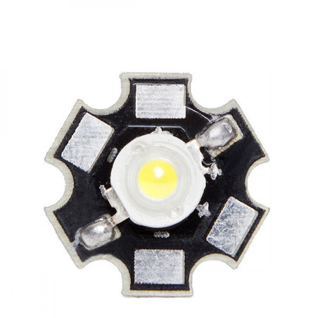 LED High Power 1W 120Lm 6000ºK 35X35 Heatsink 50.000H  [CH-LED-1W-35MIL-D-CW]
