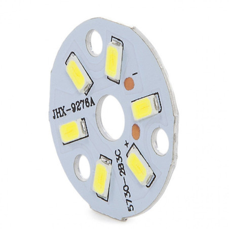 Módulo 3W 300Lm 6000ºK 6 LEDs Ø32Mm 50.000H  [CH-PCBA3W-CW]