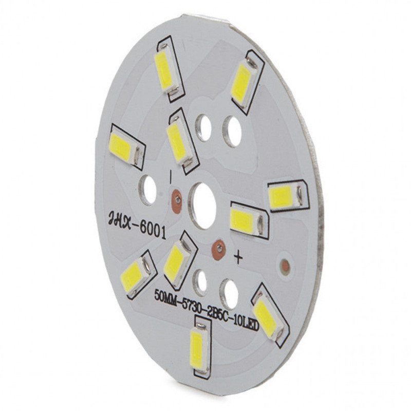 Módulo 5W 500Lm 6000ºK 10 LEDs Ø48mm 50.000H [CH-PCBA5W-CW]