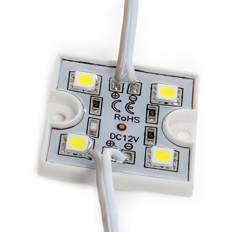 Módulo 0.6W 26Lm 4200ºK 4 LEDs SMD3528 40.000H [US-LMP3528W4-0001]