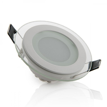 Foco Downlight LED 6W 600Lm 6000ºK Circular   Cristal Ø95Mm 40.000H  [GR-MB01-6W-CW]