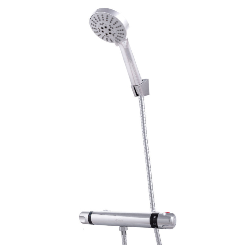 Conjunto Ducha Latón/Zinc - ABS, Cromado, Agua Caliente-Fría, Bimando [QLI-FA-HW302