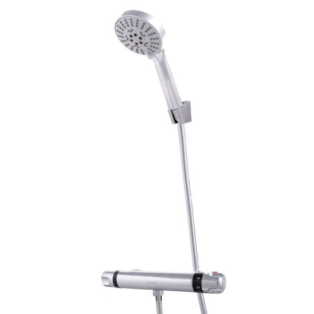 Conjunto Ducha Latón/Zinc - ABS, Cromado, Agua Caliente-Fría, Bimando [QLI-FA-HW302