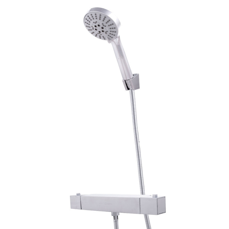 Conjunto Ducha Latón/Zinc - ABS, Cromado, Agua Caliente-Fría, Bimando [QLI-FA-HW304