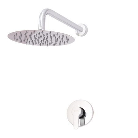 Conjunto Ducha Latón/Zinc - Acero Inoxidable- ABS, Cromado, Agua Caliente-Fría, Monomando [QLI-FA-CS01]