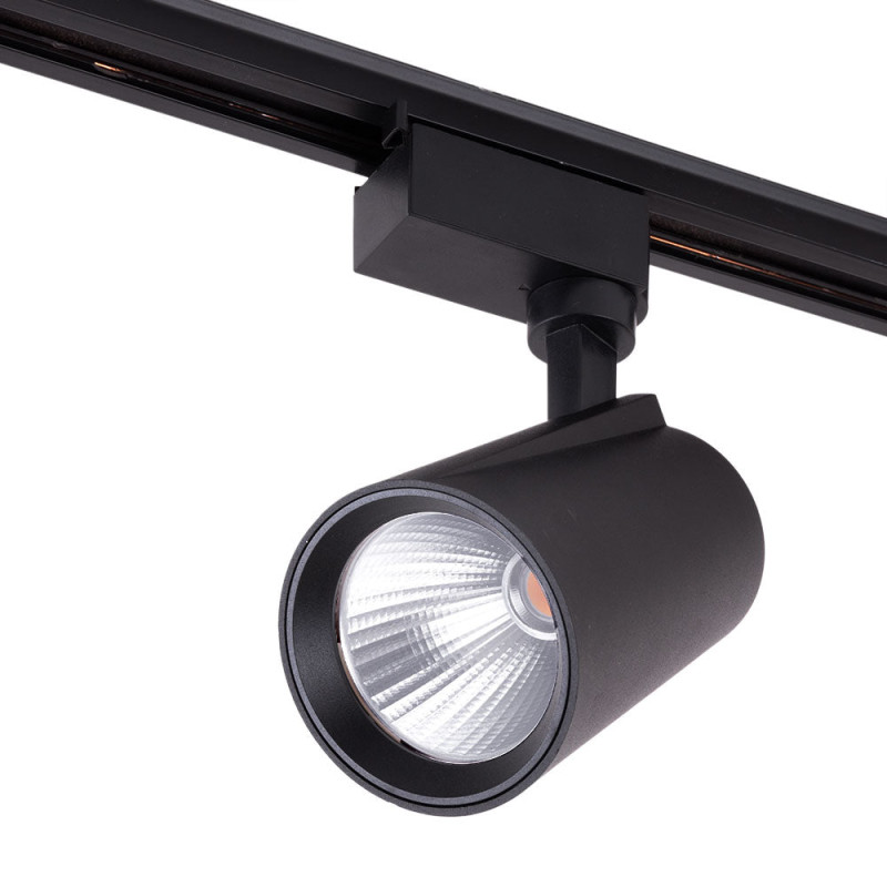 Foco de Carril LED 30W 2.700Lm CRI85 6000ºK Monofásico 40.000H  [HO-FC-30W-B-CW]