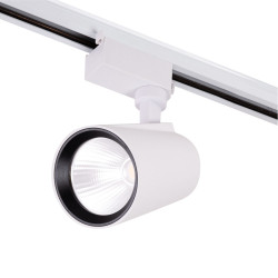 Foco de Carril LED 30W 2.700Lm CRI85 6000ºK Monofásico 40.000H  [HO-FC-30W-W-CW]