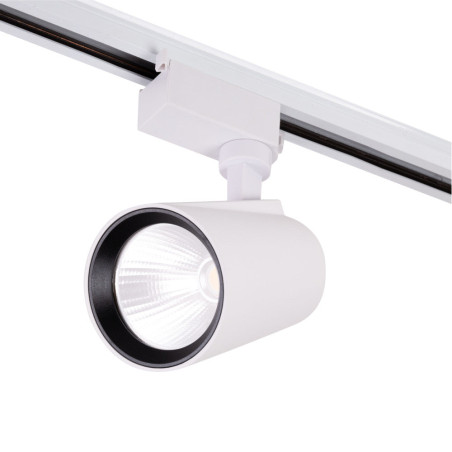 Foco de Carril LED 30W 2.700Lm CRI85 6000ºK Monofásico 40.000H  [HO-FC-30W-W-CW]