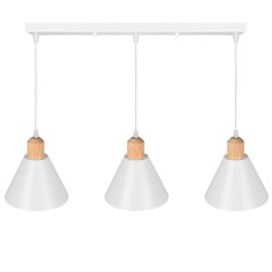 Lámpara Colgante "Heidi"   [SKD-P208-3-W]