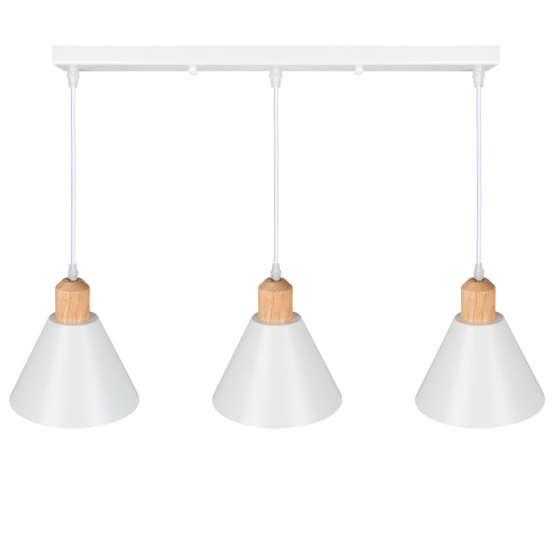 Lámpara Colgante "Heidi"   [SKD-P208-3-W]