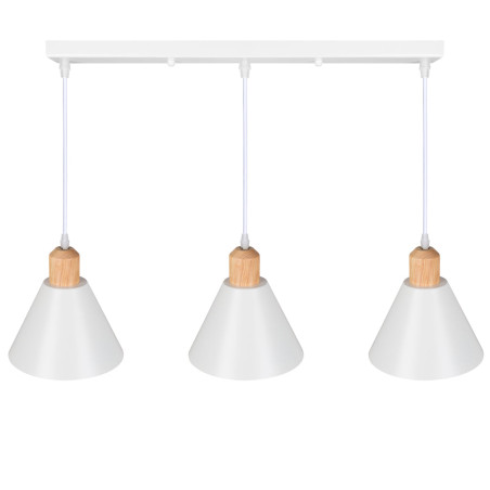 Lámpara Colgante "Heidi"   [SKD-P208-3-W]