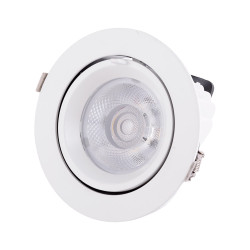 Foco Downlight LED 30W 4500Lm 4000ºK Circular Orientable 40.000H [HO-COB-C-OR-30W-W]