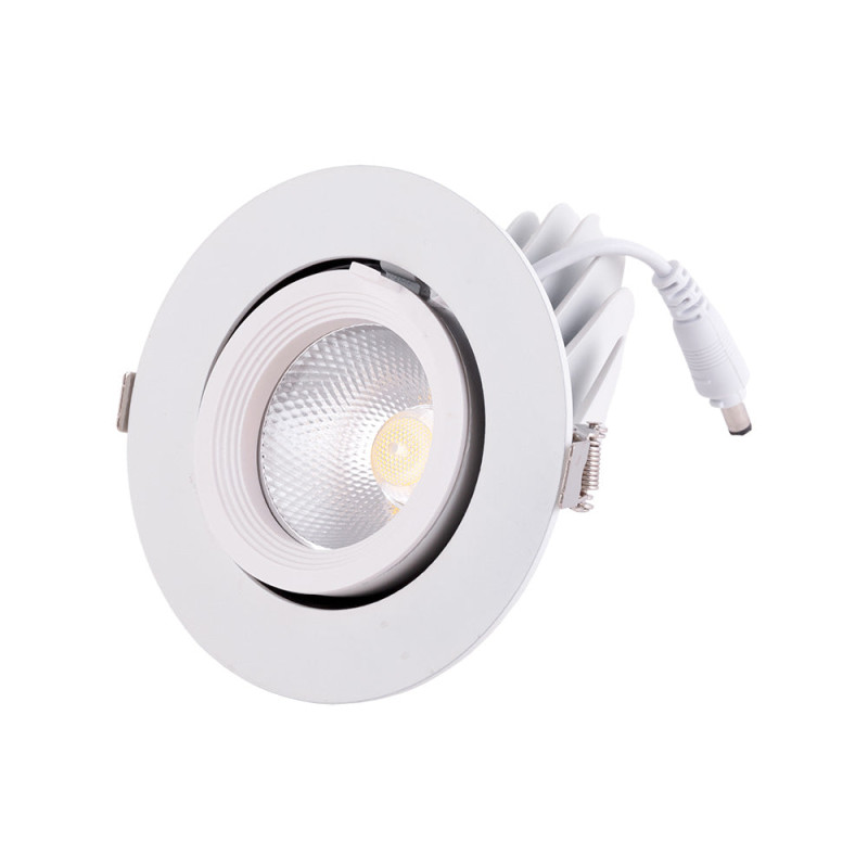 Foco Downlight LED 20W 3000Lm 4000ºK Circular Ajustável 40.000H  [HO-COB-C-OR-20W-W]
