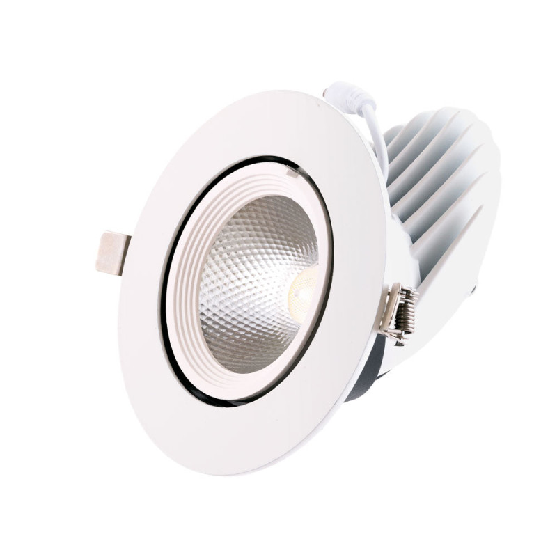 Foco Downlight LED 24W 3600Lm 4000ºK Circular Orientable 40.000H  [HO-COB-C-OR-24W-W]