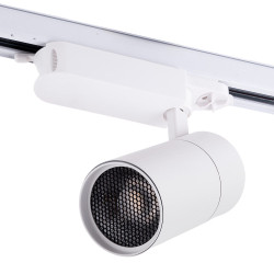 Foco Carril Trífasico 30W 2700Lm CRI90 4200ºK  40.000H Antireflejo