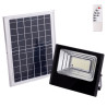 Proyector LED Solar 100W 6500K Panel: 6V/12W Battery: 3.2V/8000MaH Remote Control  [HO-SOLARFL-100W-01]