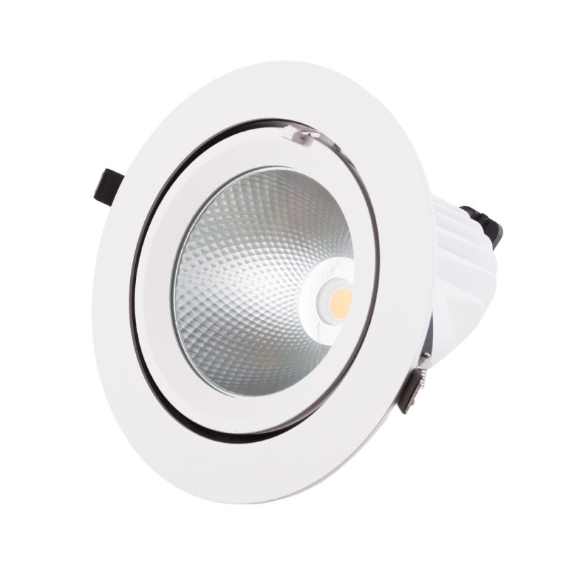 Foco Downlight LED 40W 6000Lm 4000ºK Circular Orientable 40.000H  [HO-COB-C-OR-40W-W]