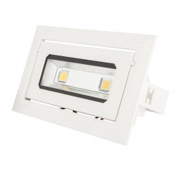 Foco Downlight LED 20W 1.800Lm 6000ºK Rectangular Basculante 40.000H [HO-DRECTBAS-20W-CW]