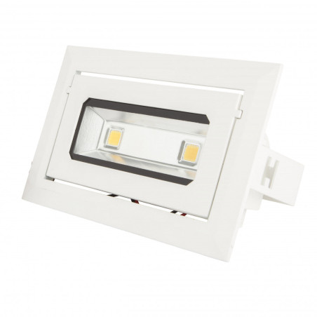 Foco Downlight LED 20W 1.800Lm 6000ºK Rectangular Basculante 40.000H [HO-DRECTBAS-20W-CW]