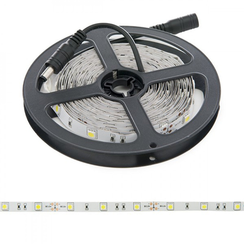 Tira de 150 LEDs 36W 2.100Lm CRI85 6000ºK SMD5050 12VDC x5M 40.000H  [PL219007W]