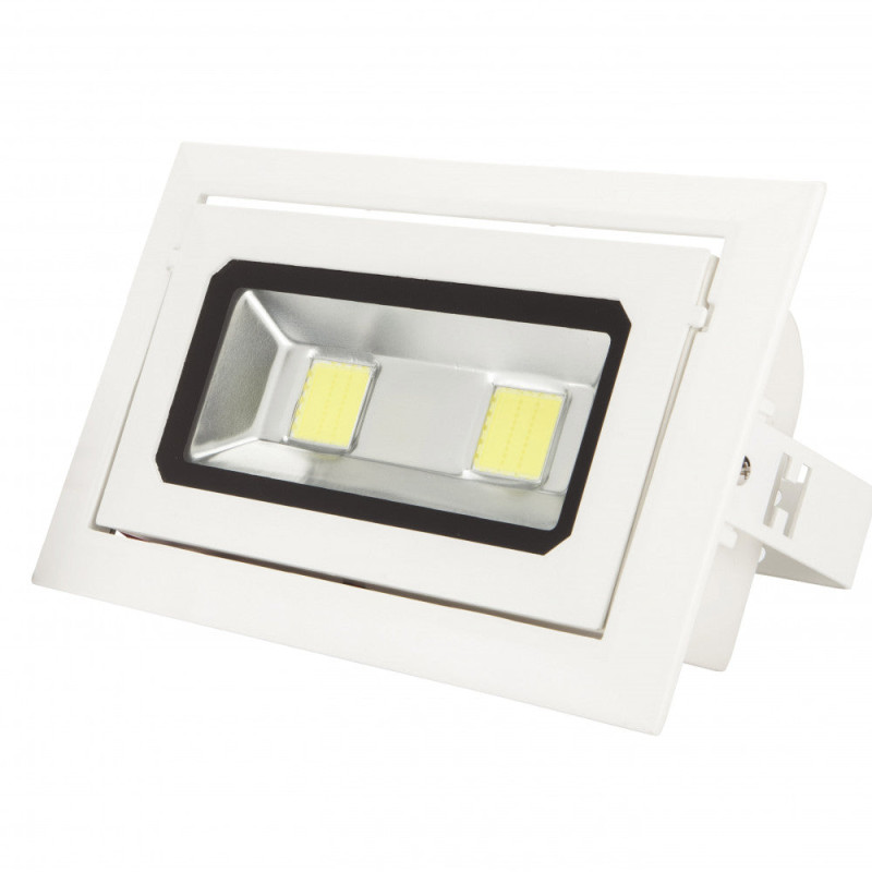 Foco Downlight LED 40W 3.600Lm 6000ºK Rectangular Basculante 40.000H [WR-RECTBAS-40W-CW]