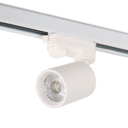 Foco de Carril Trifásico 10W COB Regulable Flicker Free Blanco 4000ºK  [1916-TL-10W-T-W]