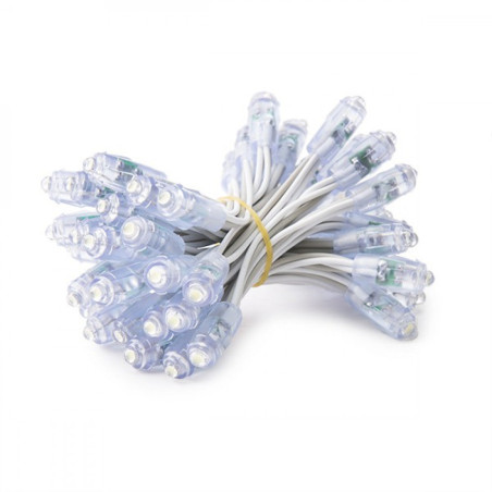 Pixel LED 0.1W 1,7Lm 4200ºK 9Mm 5V Epistar (Cadena 50 Unidades) Blanco 50.000H  [DE-PIX-9-W]