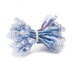 Pixel LED 0.1W 2Lm 9Mm 5V Epistar (Cadena 50 Unidades) Azul 50.000H  [DE-PIX-9-B]