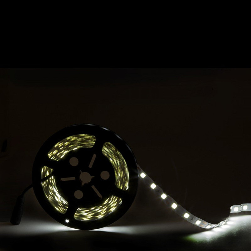Tira de 60 LEDs/M 100W 6.900Lm CRI85 6000ºK SMD5054 12VDC IP20 x5M 40.000H [CA-60-5054-12-IP20-CW]-Blanco Frío