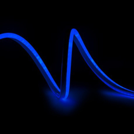 Tira LED Manguera "Neon Flex" 4W 220V 6x12mm SMD2835 120/M x1M 40.000H [CA-NF6X12-B]-Azul