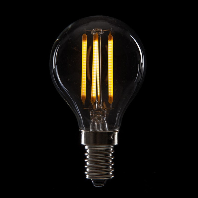 Bombilla LED E14 4W  288Lm 2000ºK Filamento G45 40.000H  [WO-LF-G45-E14-4W-WW]