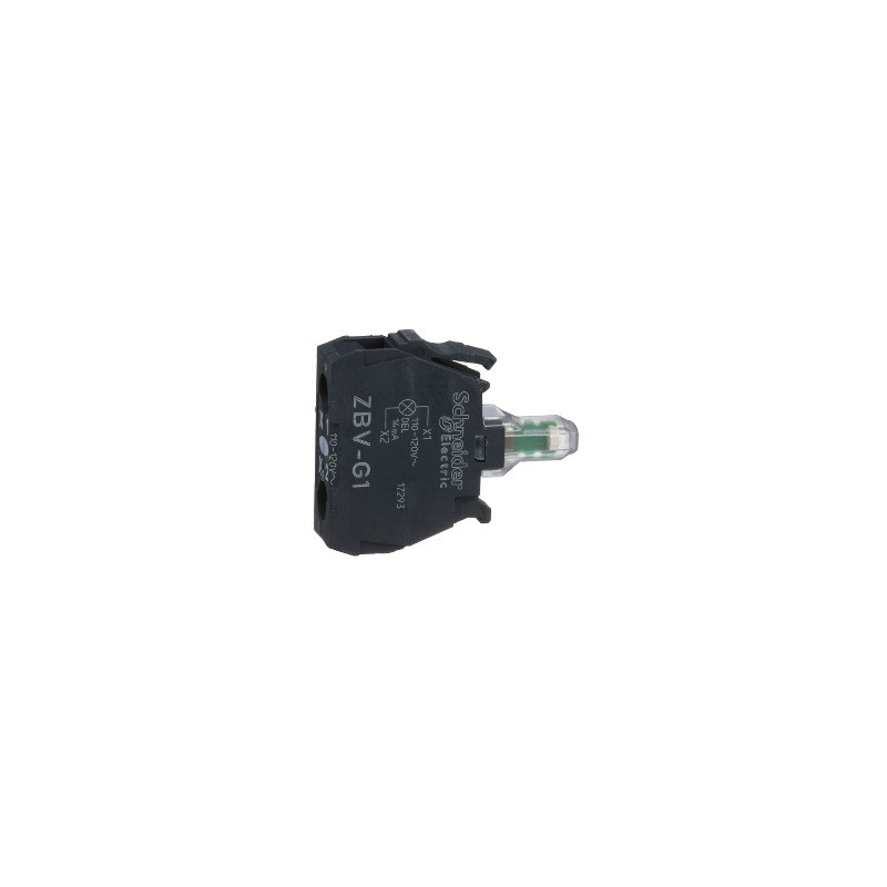 Bloque luminoso blanco led integrado 110….120V para cabeza ø 22 borna resorte ref. ZBVG1 Schneider Electric