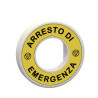 ETIQ.LUM.ROJA 24V ARRESTO DI EMERGENZA" CON LOGO" ref. ZBY9W2B630 Schneider Electric [PLAZO 3-6 SEMANAS]